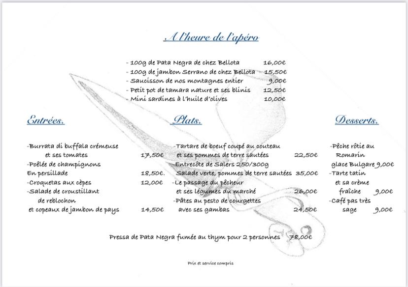 Le Pas Sage - Menu Image 1