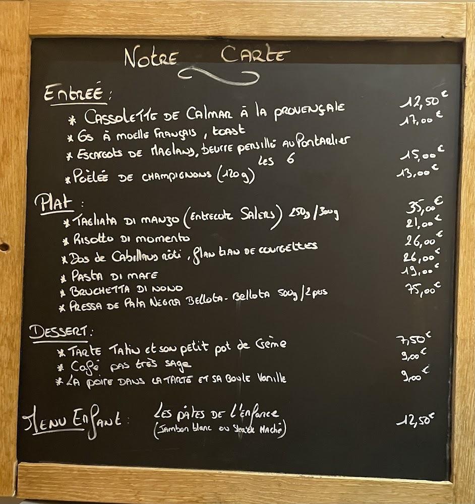 Le Pas Sage - Menu Image 2