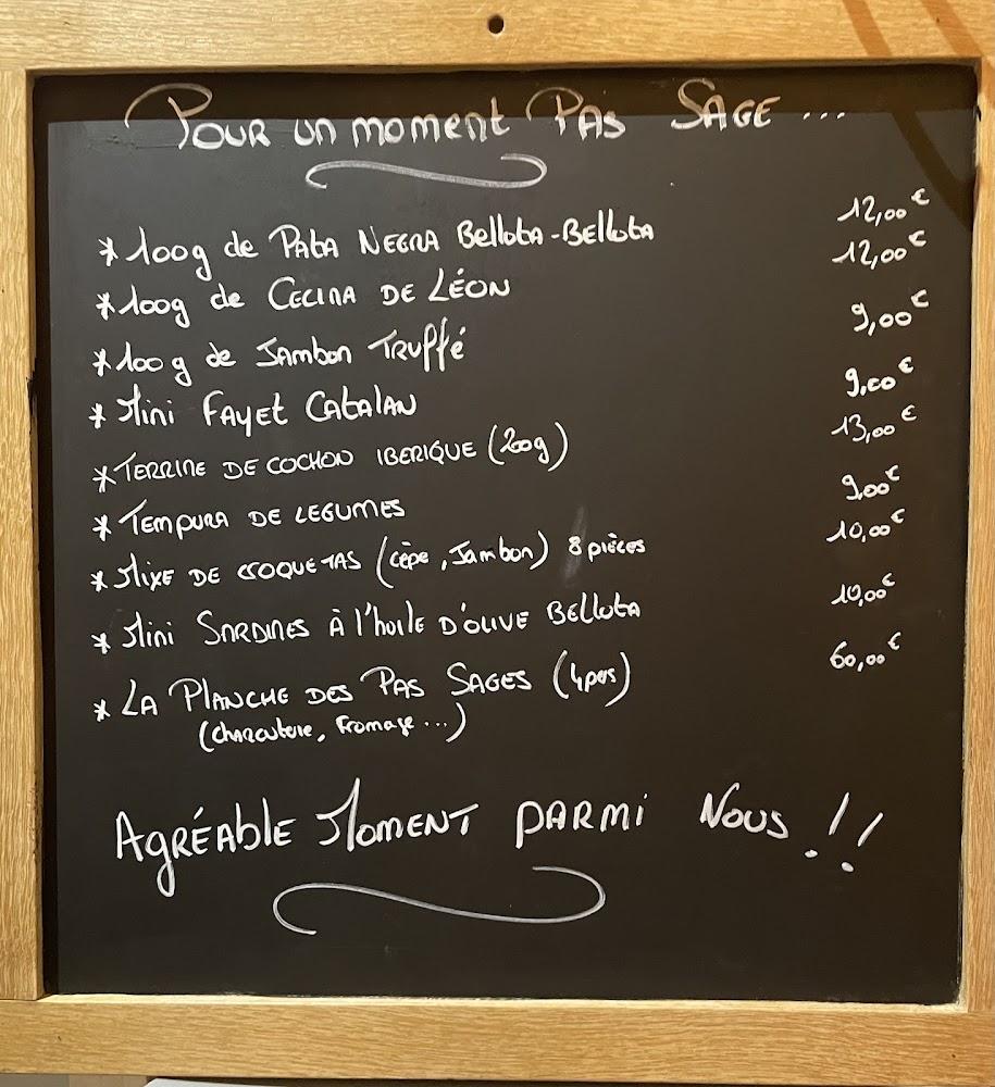 Le Pas Sage - Menu Image 3