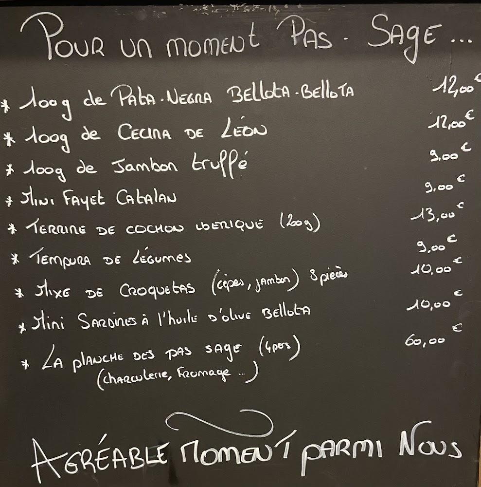 Le Pas Sage - Menu Image 4